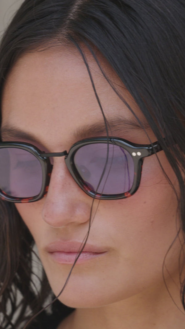Iris / Black Tortoise Acetate & Blue Lens - Shade Files
